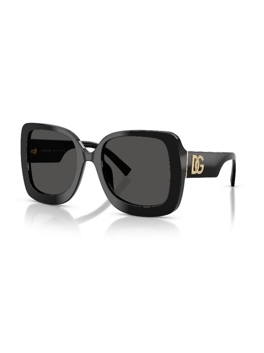 New Dolce&Gabbana Women's Sunglasses Black Grey Lens Acetate Frame Dolce & 501